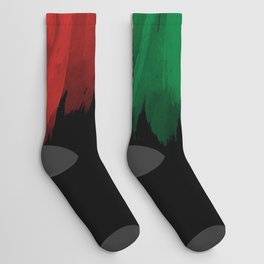 Republic of the Congo flag brush stroke, national flag Socks