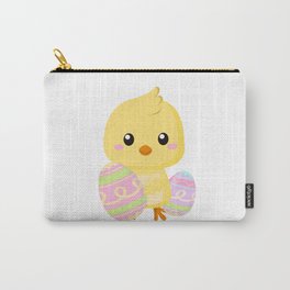 Cute little easter chick with Easter Eggs Carry-All Pouch
