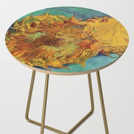 Sunflower, Vincent Van Gogh, Vintage Side Table