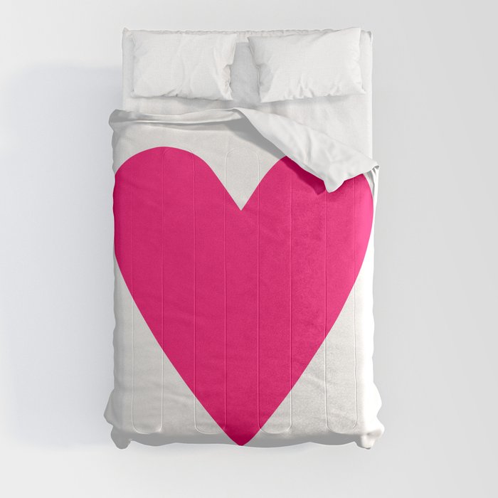 Big Pink Heart Comforter