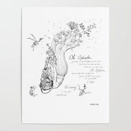 Ophelia Lyrics Poster