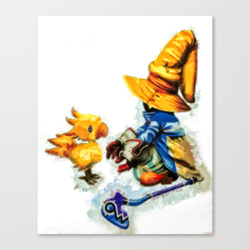Vivi And The Chocobo Final Fantasy 9 Canvas Print By Joemisrasi Society6