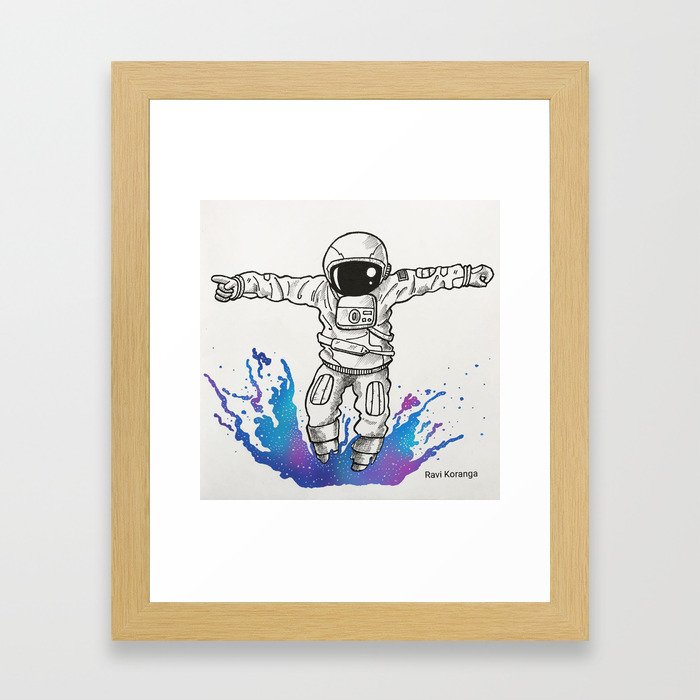 Space Beneath Us - Muddy Framed Art Print