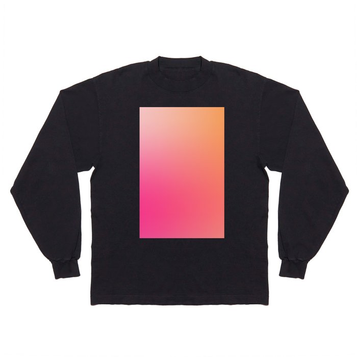 30 Pink Gradient Background Colour Palette 220721 Aura Ombre Valourine Digital Minimalist Art Long Sleeve T Shirt