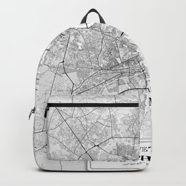 Ho Chi Minh, Vietnam City Map with GPS Coordinates Backpack | Architecture, Skyline, Minimalist, Hochiminh, Cities, Urban, Landscape, Map, Pastelblue, Colorful 