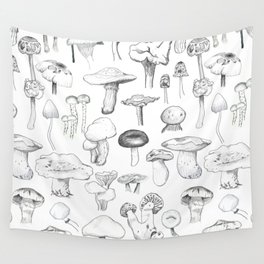 The mushroom gang Wall Tapestry