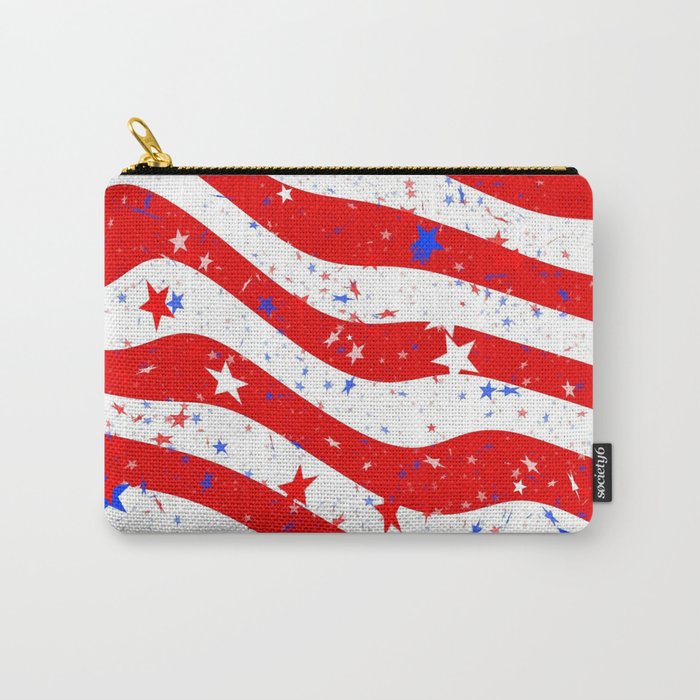 Patriotic Confetti Carry-All Pouch