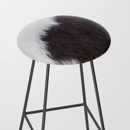  Brown and White Cowhide, Cow Skin Print Pattern Bar Stool