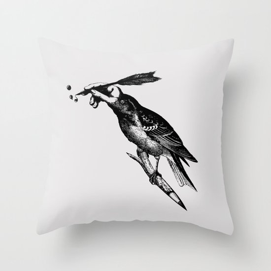 The Experimetal Artist Throw Pillow