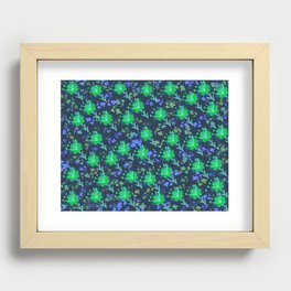 Happy Lucky Floral  Recessed Framed Print