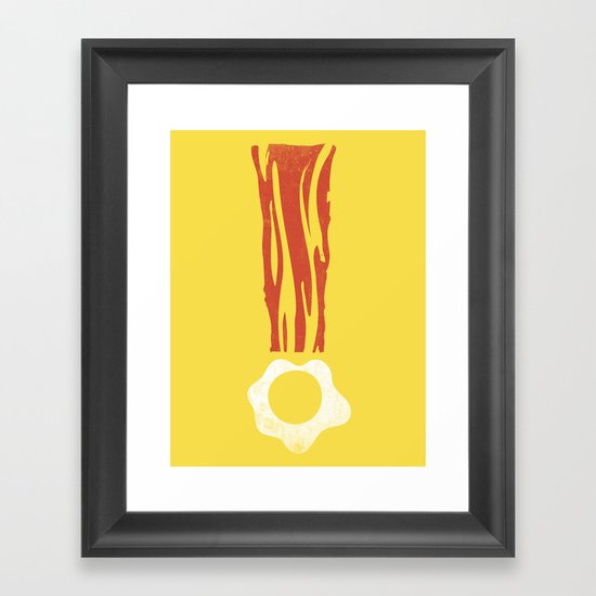 Bacon & Eggsclaimation point Framed Art Print