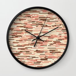 Retro Camo - Desert Wall Clock