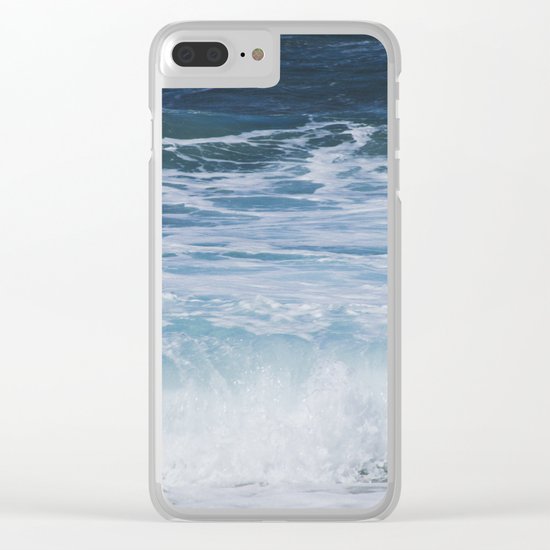 Ocean waves from the depths of the stars Clear iPhone Case