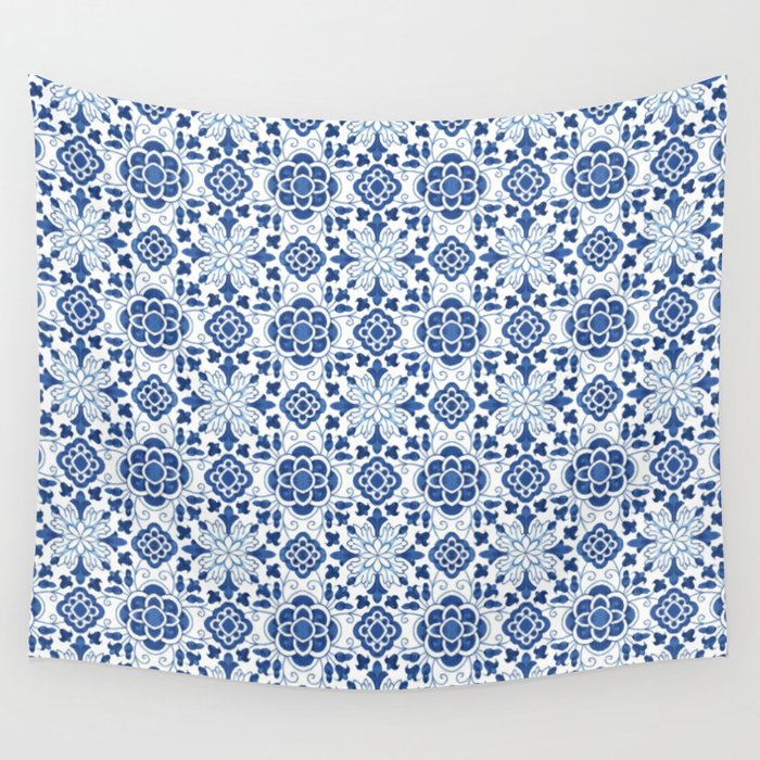 Azulejos Wall Tapestry