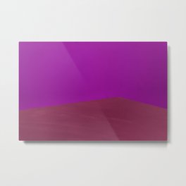 Abstract corner Metal Print | Triangulo, Table, Pink, Rosa, Minimalista, Esquina, Morado, Corner, Colores, Purple 