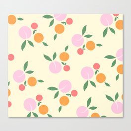 Peaches Print Canvas Print