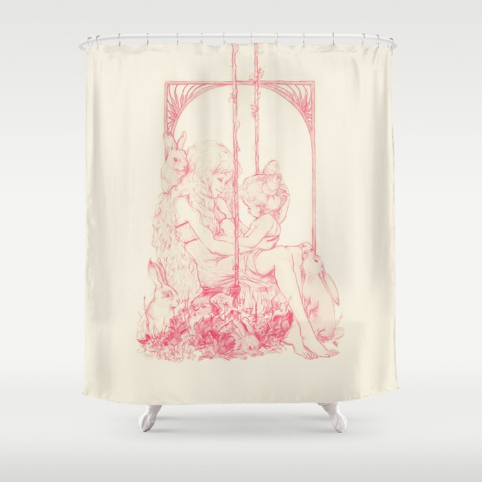 Lady Bunny Shower Curtain