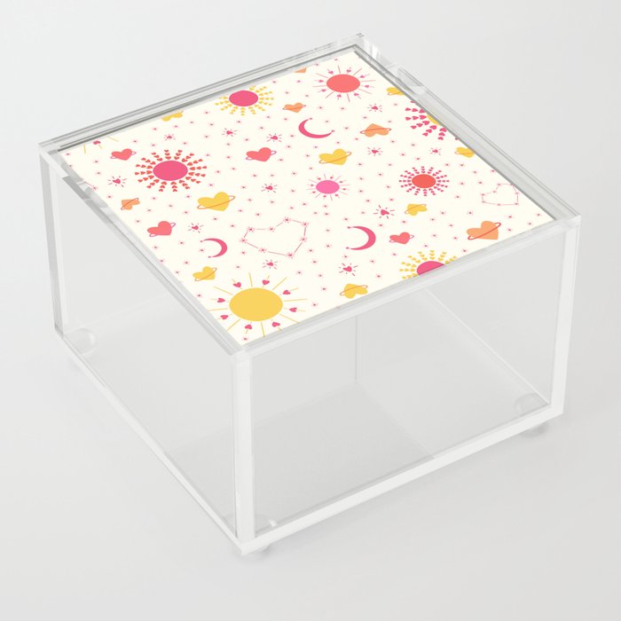 You Are My Sun, My Moon, and All of My Stars Pattern Acrylic Box