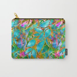 Floral Abstract Stained Glass G265 Carry-All Pouch