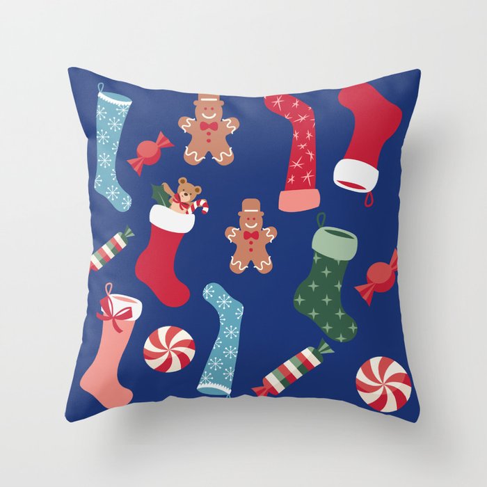 Hygge Holiday Pattern Throw Pillow