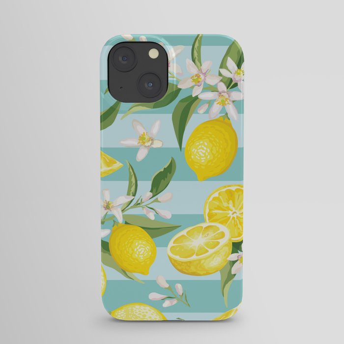 Fresh Lemon Fruit And Blossom iPhone Case