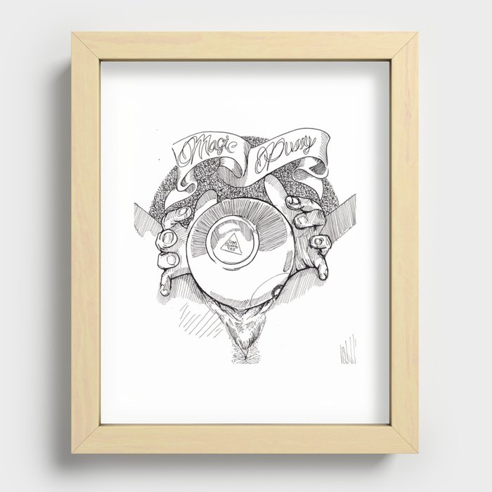 Magic Pussy Recessed Framed Print