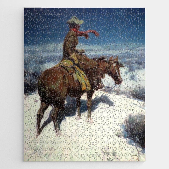 “The Lonely Vigil” by W Herbert Dunton Jigsaw Puzzle