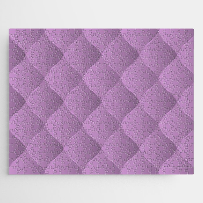 Trendy Royal Purple Leather Collection Jigsaw Puzzle