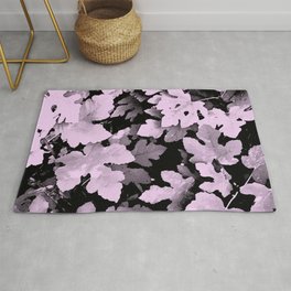 Fallen leaves,  purple, lilac, fall, autumn, leaves, pattern, leaf, botanical, xmas, christmas, spring, holidays, summer, tropical,  Area & Throw Rug