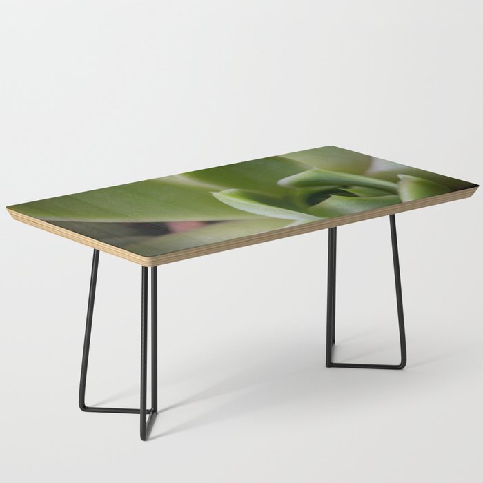 Green Cacti Leaf Coffee Table