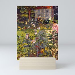 Garden at Vaucresson by Édouard Vuillard - Les Nabis Oil Painting Mini Art Print