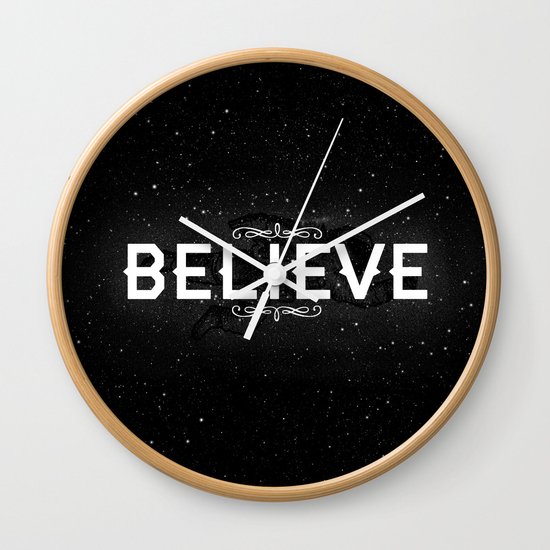 Believe Wall Clock