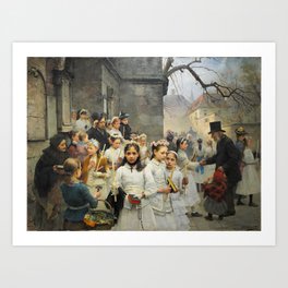 After First Communion by Carl Frithjof Smith (1892) Art Print