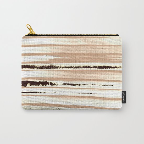 Brown Earth Lines Carry-All Pouch