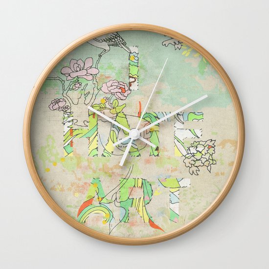 I HATE ART Wall Clock