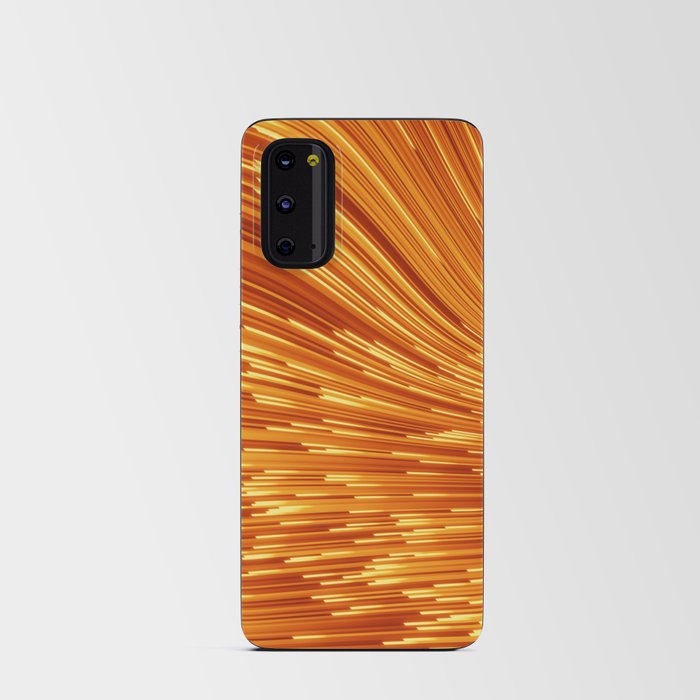 Abstract 3D visualization of a geometric low-poly golden surface. 3d ing illustration. Sci-fi creative futuristic background.  Android Card Case