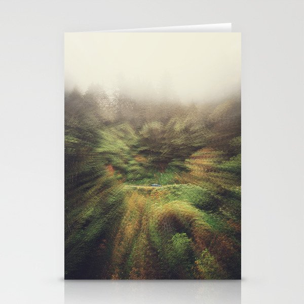 Fog and Forest on the Oregon Coast | Surreal Photography Stationery Cards