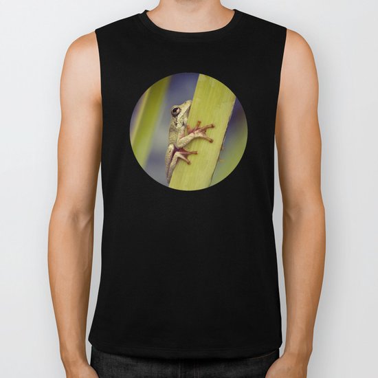 Arum lily frog Biker Tank