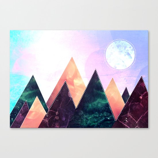 Sunrise of the moon Canvas Print