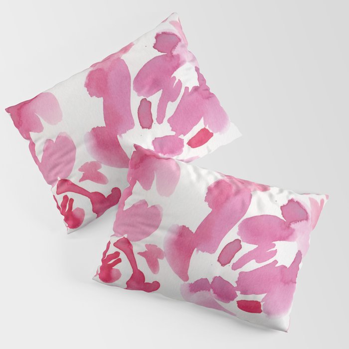 5  |  190411 Flower Abstract Watercolour Painting Pillow Sham