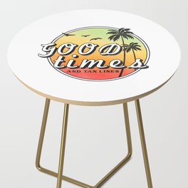 Good Times And Tan Lines Retro Summer Side Table