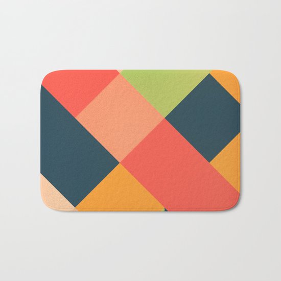 GEOMETRIC PATTERN 734 Bath Mat