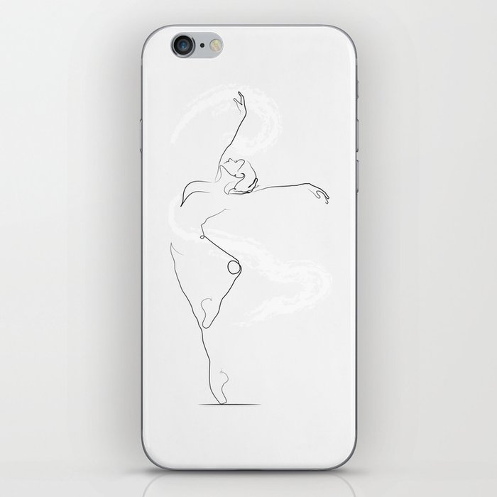 'UNFURL', Dancer Line Drawing iPhone Skin