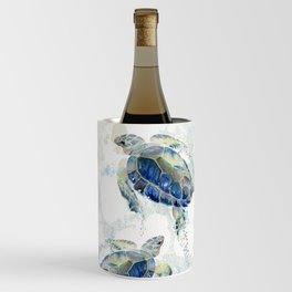 Swimming Together 2 - Sea Turtle  Wine Chiller
