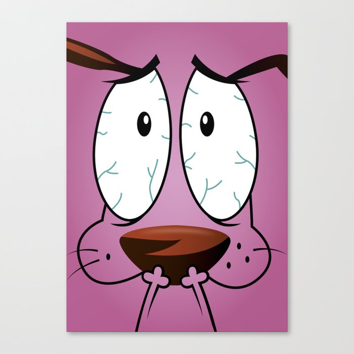 Courage The Cowardly Dog Canvas Print By Vicbel Society6 Official courage the cowardly dog fan art featuring your favorite characters. courage the cowardly dog canvas print by vicbel