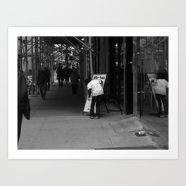 New York Street Photography #26 2014 Art Print | Scene, Sidewalk, Black And White, Decor, Photo, People, City, Contrast, Business, Street 