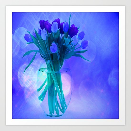 A Blue Bloom for Spring Art Print