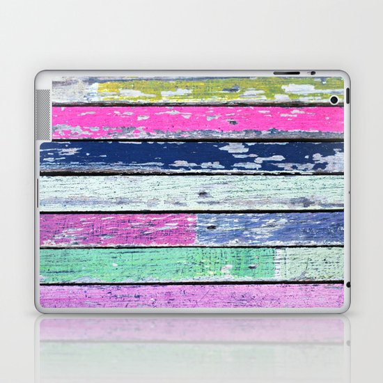 color grunge wood Laptop & iPad Skin