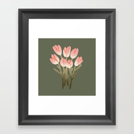 Tulip Drawing Framed Art Print