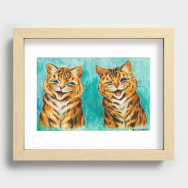 Reconciliation by Louis Wain Recessed Framed Print